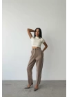 CHANEL PANTOLON YAN BİYELİ - Vizon