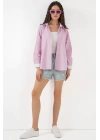 Çizgili Gömlek 20288 - Pembe