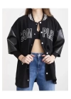 Complex Kolej Oversize T-shirt - Siyah
