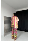 Desenli Gömlek Ve Desenli Pantolon Takım