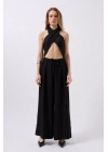 Düşük Bel Oversize Keten Pantolon