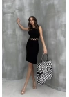 Estelya Cut Out Mini Elbise 2571-01