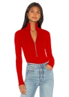 Fermuarlı Uzun Kollu Bodysuit