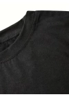 Fiyonk Baskılı Siyah Oversize Unisex T-shirt- Siyah