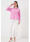 Fiyonk Detay Gömlek 20311 - Pembe