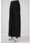 Geniş Paça Pileli Pantolon 6718 - Siyah