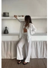 GÖMLEK - PANTOLON TAKIM - Beyaz