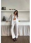 GÖMLEK - PANTOLON TAKIM - Beyaz