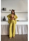 GÖMLEK-PANTOLON TAKIM CUPRA KUMAŞ - Yağ Yeşili
