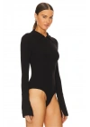 Gömlek Yaka Fermuarlı Body