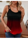Kadın Askılı Yuvarlak Yaka Süprem Bluz
