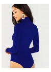 Kadın Balıkçı Yaka Ipek Jarse Bodysuit