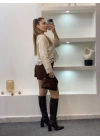 Kadın Bej Etnik Fisto Dantelli Tasarım Motifli Pamuklu Keten Pinterest Bohem Gömlek Bluz