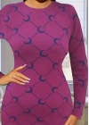 Kadın Bisiklet Yaka Uzun Kol Triko Mini Boy Elbise
