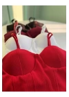 Bysoca Kadın Bordo Balenli Kaşkorse İp Askılı Büstiyer Crop