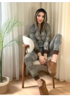 Kadın Iki Iplik Kumaş Fermuar Detay Kapüşonlu Ikili Takım