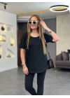 Kadın İki İplik Kumaş Sırt Neon Detay Bluz