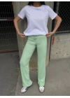 Kadın Kaşkorse Kumaş Ispanyol Paça Pantolon
