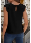 Kadın Kısa Kollu Bisiklet Yaka Ithal Krep Bluz