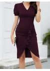 bysoca Kadın Günlük Oversize Crop T-Shirt - Beyaz