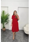 bysoca Kadın Günlük Premium Saten Gömlek 3438 - Rose