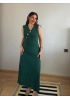 bysoca Kadın Günlük Kısa Kollu V Yakalı Viskon Bluz - Siyah