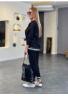 Kadın Modal Kumaş Payetli Sim Ve Ribanalı Detay Ikili Takım