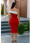 bysoca Kadın Günlük 5486 ELBİSE-BALTİMORE ÇİZGİLİ - Altın