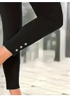 Kadın Paça Düğme Detay Dalgıç Tayt