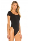 Kadın Sıfır Kol Sırtı Dekolteli Çift Kat Ipek Jarse Bodysuit