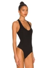 Kadın Siyah Ipek Jarse Bodysuit