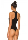Kadın Siyah Ipek Jarse Bodysuit