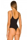 Kadın Siyah Ipek Jarse Bodysuit