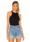 Kadın Siyah Ipek Jarse Çıt Çıt Kapamalı Bodysuit