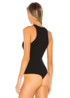 Kadın Siyah Ipek Jarse Çıt Çıt Kapamalı Bodysuit