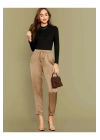 Kadın Siyah Uzun Kol Ipek Jarse Bodysuit