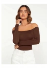Kadın Uzun Kol Ipek Jarse Bodysuit