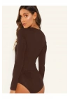 Kadın Uzun Kol Ipek Jarse Bodysuit