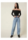 Kadın Uzun Kol Ipek Jarse Straplez Body