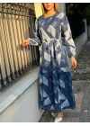 bysoca Kadın Günlük Oversize Üç İplik Bisiklet Yaka Baskılı SweatShirt - Siyah
