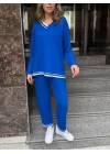 Kadın Uzun Kollu Ribana Detay Viskon Iki Iplik Ikili Takım
