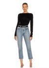 Kadın Uzun Kollu Sırt Dekolteli Bodysuit