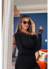 Kadın Uzun Kollu Tek Omuzu Açık Dantelli Burgu Bluz