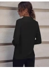 Kadın Uzun Kollu Yakalı Trikoton Gömlek