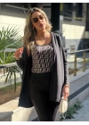Kadın Uzun Kollukrep üçlü Takım