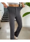 Kadın Yüksek Bel Full Likralı Krep Kumaş Pantolon