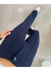Kadın Yüksek Bel Full Likralı Krep Kumaş Pantolon