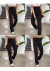 Kadın Yüksek Bel Full Likralı Krep Kumaş Pantolon