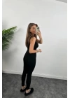 Kadın Yüksek Bel Toparlayıcı Korse Detay Dalgıç Kumaş Tayt