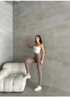 Kadın Yüksel Bel Korse Detay Toparlayıcı Tayt